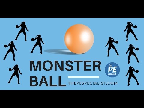 Видео: PE Games - Monster Ball - Весёлое метательное упражнение для физкультуры