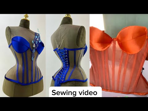 Видео: ВИДЕО ПО ШИТЬЮ: Как сшить прозрачный вшитый корсет с кокеткой