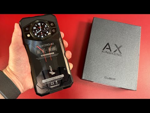 Видео: CUBOT KINGKONG AX - БРУТАЛЬНЫЙ СМАРТФОН С ЧАСАМИ НА ЗАДНЕЙ КРЫШКЕ