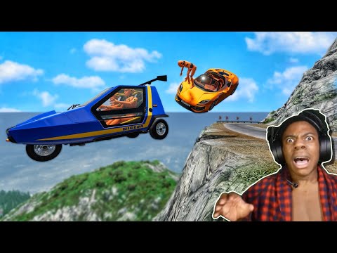 Видео: Машины против крутых дорог 😱 #5 - [BeamNG.Drive]