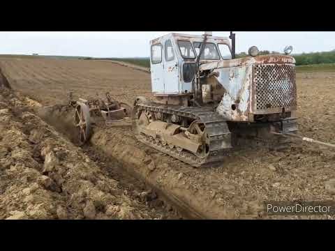 Видео: Легендарные тракторы Т-100 пашут поля! Legendary powerful T-100 tractors plow fields