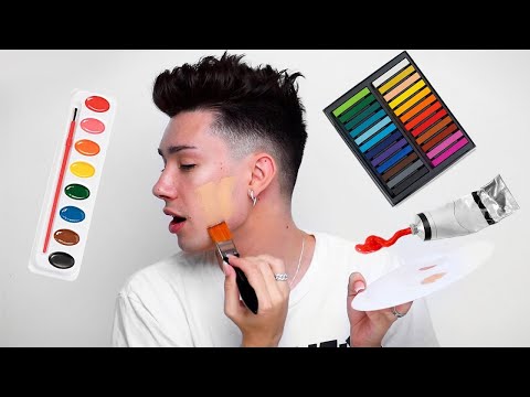 Видео: Макияж, используя только художественные принадлежности. Джеймс Чарльз на русском.