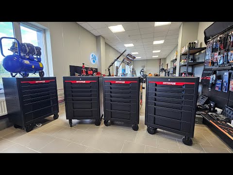 Видео: Инструментальная тележка Optimus OPT-717E OPT-717M OPT-717P