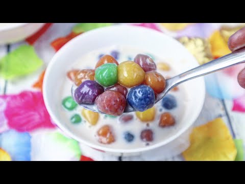 Видео: BUA LOY: разноцветные шарики из клейкого риса в сладком кокосовом молоке