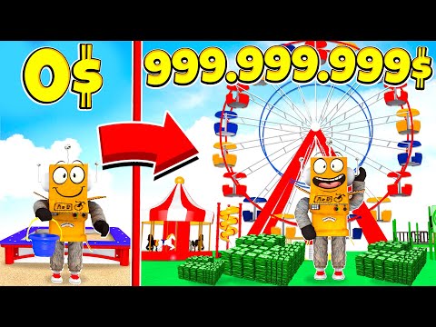 Видео: Построил САМЫЙ КРУТОЙ в Мире ПАРК Развлечений за 5 минут! ROBLOX