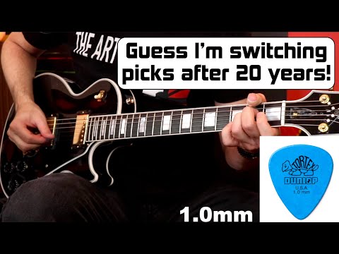 Видео: Насколько калибр медиатора влияет на тембр? 7 размеров, сыгранных подряд!