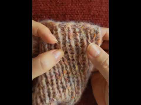 Видео: Лесно завършване на ластична плетка на две игли, вариант 1. / Easy finishing rib knitting pattern 1.