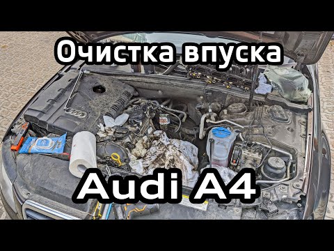 Видео: Очистка впускных клапанов и коллектора 1.8 TFSI Audi A4 B8