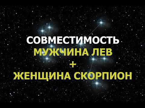 Видео: Совместимость мужчины Льва и женщины Скорпиона