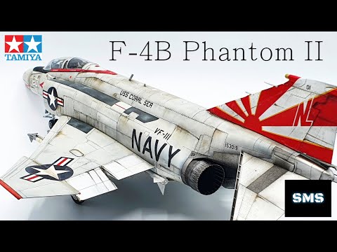 Видео: НОВЫЙ самолёт Tamiya F-4B Phantom II VF-111 в масштабе 1/48. Полная сборка модели самолёта #61121