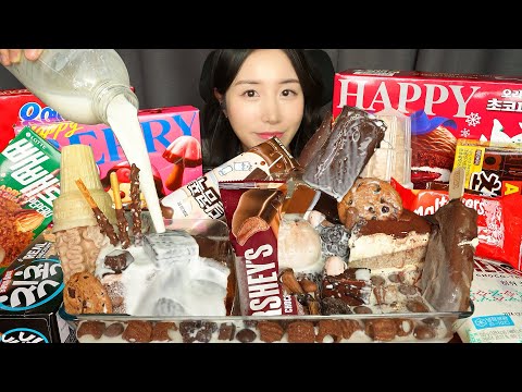 Видео: ВЕСЬ СЛАДКИЙ ДЕСЕРТ ЗДЕСЬ🍫 ШОКОЛАДНЫЕ ЗАКУСКИ ПЕЧЕНЬЕ ASMR ЗВУКИ ЕДЫ MUKBANG CHOCOLATE