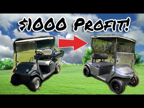 Видео: Можно ли перепродать этот старый сломанный гольф-кар и заработать? Плюс Temgo Lithium Swap!