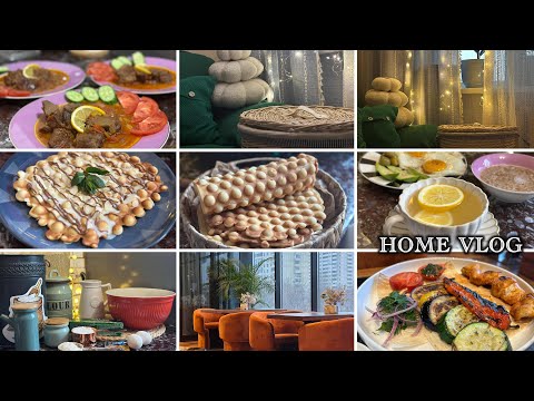 Видео: Vlog188,,Гонконгские вафли,,гуштбирен,, Прогулка,,Влоги пухтупаз,,декор home vlog