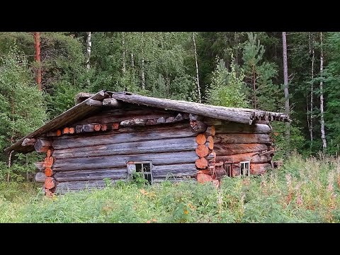 Видео: Одиночный поход по северной реке ч3. Лесная изба 1870 года затерянная в глухой тайге. Рыбалка, окунь