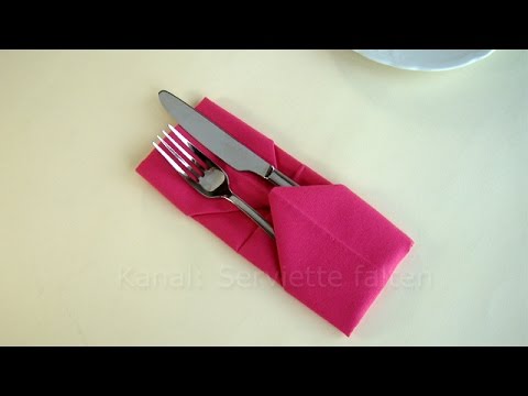 Видео: Красиво сложить бумажные салфетки