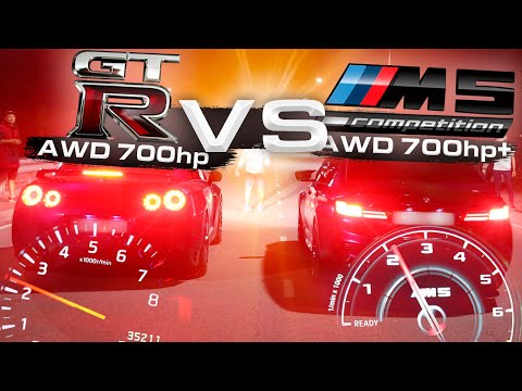 Видео: ПОЛНАЯ ВЕРСИЯ ПЕРЕЗАЛИТО! NISSAN GTR R35 STAGE2 700HP VS BMW M5 F90 COMPETITION 700HP+