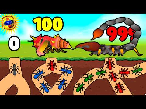 Видео: 🌞МАЛЕНЬКИЕ МУРАВЬИ побеждают БОЛЬШИХ ВРАГОВ! - Empire of Ants - Idle Game #4