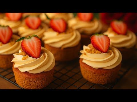 Видео: Нежнейшие пирожные с карамельным кремом — после первого укуса вы не сможете остановиться! 🧁