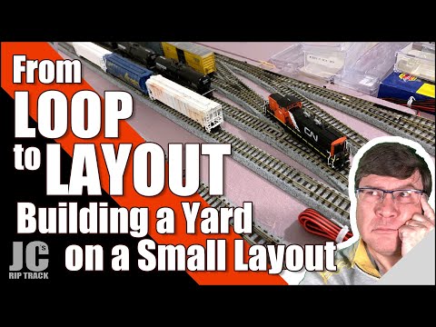 Видео: Модель железной дороги для начинающих — от петли до макета — строительство станции на небольшом м...