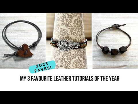 Видео: Мои любимые уроки по коже в 2023 году! | Простые в изготовлении кожаные браслеты.