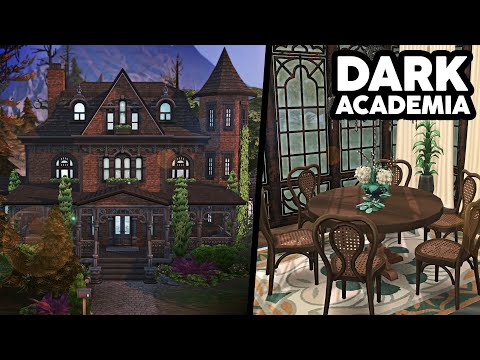 Видео: Тёмная академия в викторианском стиле // The Sims 4 Быстрая сборка