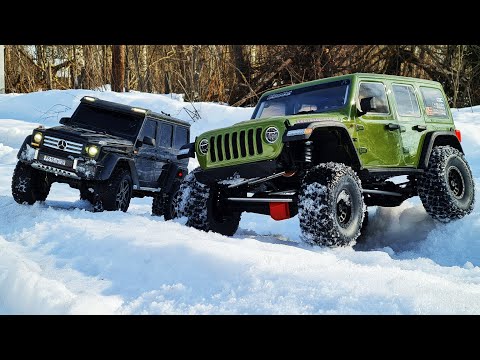 Видео: ОГРОМНЫЙ Axial SCX6 1/6 против Traxxas TRX4 G500 1/10 ... Кто настоящий внедорожник? RC OFFroad 4x4