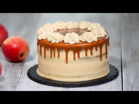 Видео: Яблочный торт с карамелью