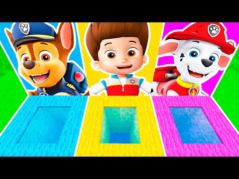 Видео: ВЫБЕРИ ПРАВИЛЬНУЮ ЯМУ ПОРТАЛ ЩЕНЯЧИЙ ПАТРУЛЬ в МАЙНКРАФТ ЗОМБАК ЩЕНКИ РАЙДЕР ГОНЩИК МАРШАЛ