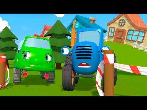 Видео: Синий трактор: Игры на детской площадке - Полосатая ленточка + ещё 4 серии! | Мультфильмы для детей