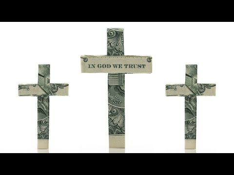 Видео: Оригами крест из долларовой купюры (Чарльз Баст)