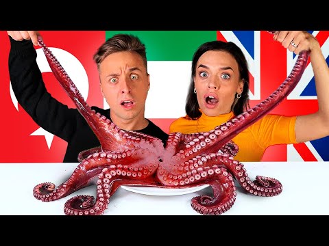 Видео: ПРОБУЕМ ЖИВУЮ ЕДУ 24 ЧАСА с ДЕВУШКОЙ… ** ИГРА В КАЛЬМАРА? **