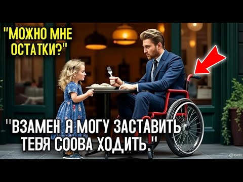 Видео: Парализованный миллионер рассмеялся, когда бедная девочка попросила его еду… Но потом понял правду