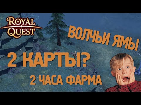 Видео: Royal Quest - #9/2 часа фарма/Волчьи ямы/ВЫБИЛ 2 КАРТЫ