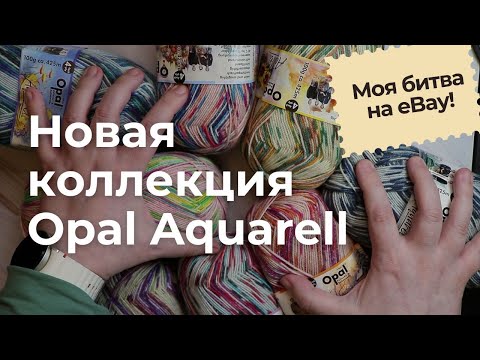 Видео: Ставки, адреналин и носочная пряжа: моя битва за 8 мотков Opal Aquarell!