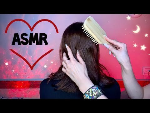 Видео: АСМР, Расчесывание волос и массаж головы, нежный шепот / Gentle ASMR