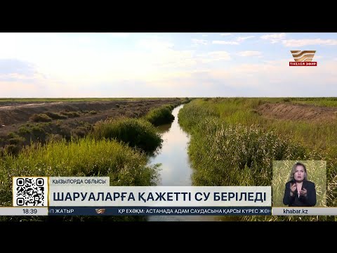 Видео: Қызылорда облысына Сырдария өзені арқылы су жіберіледі