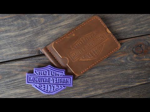 Видео: Клише для тиснения кожи на 3D принтере.