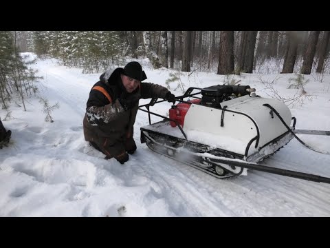 Видео: Система очистки гусеницы мотобуксировщика Балтмоторс, всё гениальное просто!