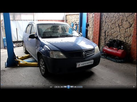 Видео: Замена подшипника передней левой ступицы на Renault Logan 1,4 Рено Логан 2006 года