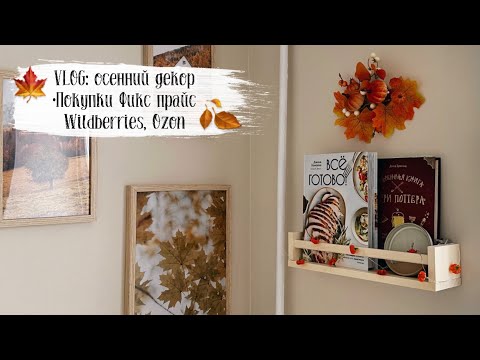 Видео: 🍁 VLOG 137: осенний декор, покупки Фикс прайс, Wildberris, Ozon, бытовая техника,мотивация на уборку