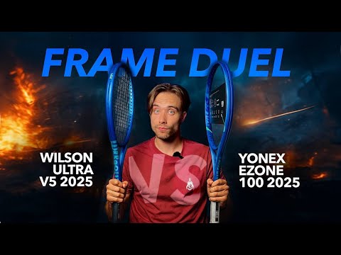Видео: Yonex Ezone 100 против Wilson Ultra V5 | Лучшая ракетка по мощности и вращению | Frame Duel
