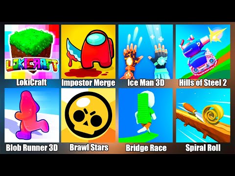 Видео: Gameplay - Brawl Stars,LokiCraft,Impostor Merge,Ice Man 3D,Blob Runner 3D,Бравл Старс ЭВОЛЮЦИЯ