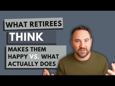 Видео: Что, по мнению пенсионеров, делает их счастливыми, и что на самом деле делает (исследования вас у...