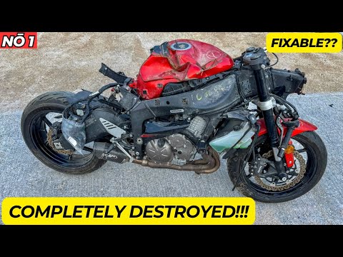 Видео: Восстановление разбитого Kawasaki Ninja ZX6R — Часть 1