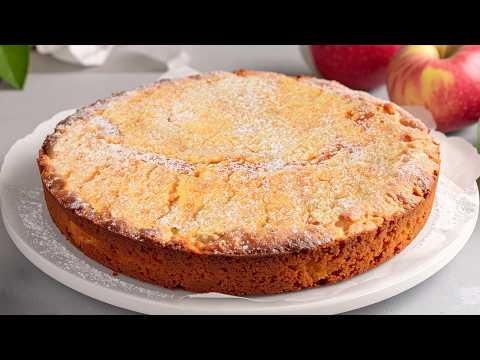 Видео: Яблочный пирог с двумя яблоками, который тает во рту! Просто и вкусно!