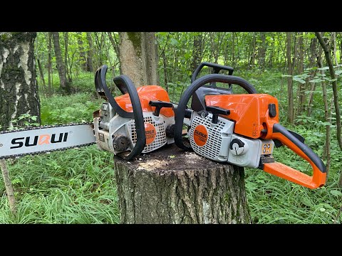 Видео: Бензопилы SURUI CS320 vs SURUI CS460. Испытания в лесу, прожарка по полной!