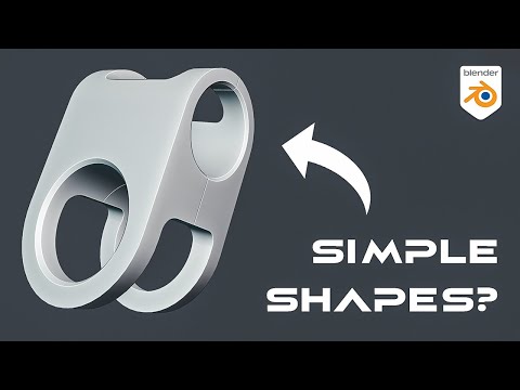 Видео: Моделирование простых форм в Blender (без дополнений)