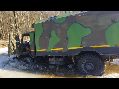 Видео: ГАЗ-66: Утопили и разбили! Трактора сели. ЗИЛ-157 спешит на помощь!