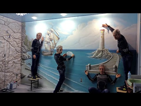 Видео: Барельеф на всю стену своими руками(покраска)