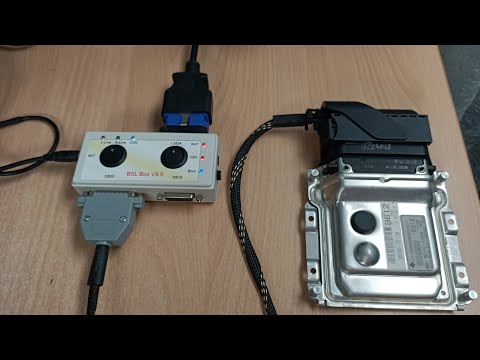 Видео: Работа адаптера BSL Box V9.5 с PCMFlash, BitBox и MDFLASHER .
